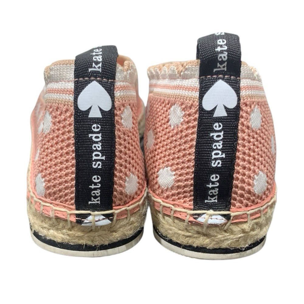 Kate Spade Knottingham Scallop Polka Dot Espadrilles Lace Women's 9B PINK - Picture 6 of 9